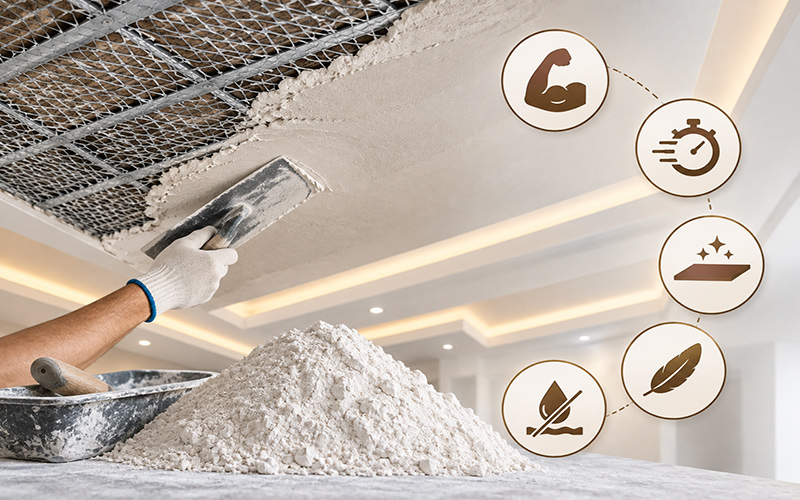 گچ زیرکار سقف کاذب باید چه ویژگی‌هایی داشته باشد؟